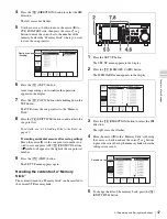 Предварительный просмотр 47 страницы Sony HDCAM-SR SRW5800 Operation Manual