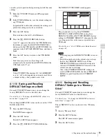 Предварительный просмотр 51 страницы Sony HDCAM-SR SRW5800 Operation Manual