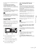 Предварительный просмотр 55 страницы Sony HDCAM-SR SRW5800 Operation Manual