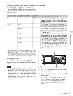 Preview for 61 page of Sony HDCAM-SR SRW5800 Operation Manual