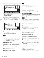 Preview for 62 page of Sony HDCAM-SR SRW5800 Operation Manual