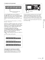 Preview for 69 page of Sony HDCAM-SR SRW5800 Operation Manual