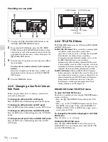 Preview for 74 page of Sony HDCAM-SR SRW5800 Operation Manual