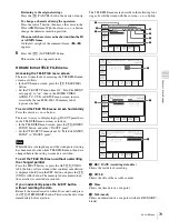 Preview for 79 page of Sony HDCAM-SR SRW5800 Operation Manual