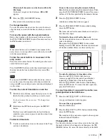 Preview for 81 page of Sony HDCAM-SR SRW5800 Operation Manual