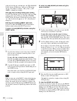 Preview for 82 page of Sony HDCAM-SR SRW5800 Operation Manual