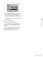 Предварительный просмотр 97 страницы Sony HDCAM-SR SRW5800 Operation Manual