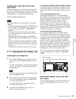 Preview for 105 page of Sony HDCAM-SR SRW5800 Operation Manual