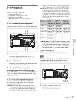 Preview for 109 page of Sony HDCAM-SR SRW5800 Operation Manual