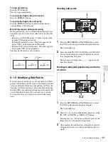 Preview for 121 page of Sony HDCAM-SR SRW5800 Operation Manual