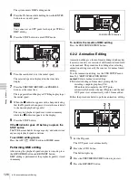 Preview for 126 page of Sony HDCAM-SR SRW5800 Operation Manual