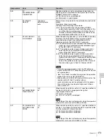 Preview for 173 page of Sony HDCAM-SR SRW5800 Operation Manual