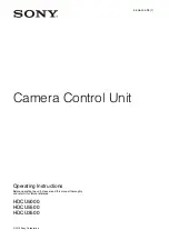 Preview for 1 page of Sony HDCU3500 Operating Instructions Manual