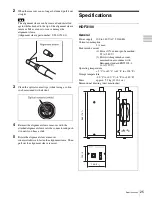 Предварительный просмотр 25 страницы Sony HDFX100 User Manual