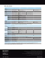 Предварительный просмотр 4 страницы Sony HDMI VPL-EX7 Brochure & Specs