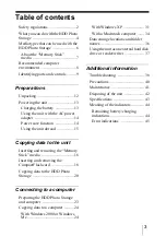 Preview for 3 page of Sony HDPS-M1 Operating Instructions Manual