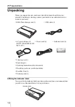 Preview for 12 page of Sony HDPS-M1 Operating Instructions Manual