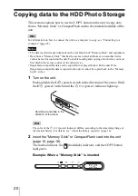 Preview for 20 page of Sony HDPS-M1 Operating Instructions Manual