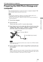 Preview for 23 page of Sony HDPS-M1 Operating Instructions Manual