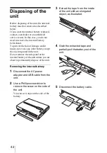 Preview for 42 page of Sony HDPS-M1 Operating Instructions Manual