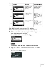 Предварительный просмотр 21 страницы Sony HDPS-M10 - Data Storage Wallet Manual