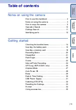 Preview for 7 page of Sony HDR-AS30V Handbook