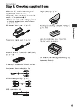 Preview for 15 page of Sony HDR-AX2000 - Avchd Flash Media Handycam Camcorder Operating Manual