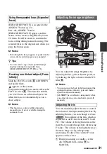 Preview for 31 page of Sony HDR-AX2000 - Avchd Flash Media Handycam Camcorder Operating Manual