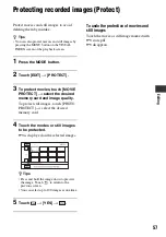 Preview for 57 page of Sony HDR-AX2000 - Avchd Flash Media Handycam Camcorder Operating Manual