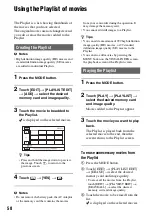 Preview for 58 page of Sony HDR-AX2000 - Avchd Flash Media Handycam Camcorder Operating Manual