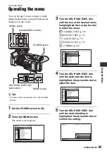 Preview for 65 page of Sony HDR-AX2000 - Avchd Flash Media Handycam Camcorder Operating Manual