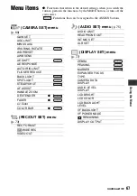 Preview for 67 page of Sony HDR-AX2000 - Avchd Flash Media Handycam Camcorder Operating Manual