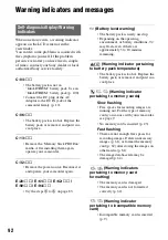 Preview for 92 page of Sony HDR-AX2000 - Avchd Flash Media Handycam Camcorder Operating Manual