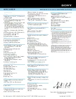 Preview for 2 page of Sony HDR-CX100/B Specifications