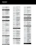 Preview for 3 page of Sony HDR-CX190/B Specifications