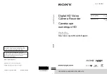 Sony HDR-CX190 Operating Manual preview