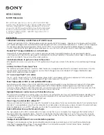 Sony HDR-CX220/L Brochure & Specs preview