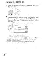 Preview for 12 page of Sony HDR-CX450 Operating Manual