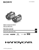 Sony HDR-CX550V Operating Manual предпросмотр