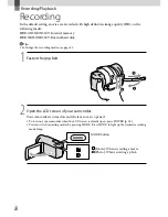 Предварительный просмотр 24 страницы Sony HDR-CX550V Operating Manual