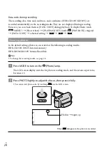 Предварительный просмотр 24 страницы Sony HDR-CX550V Owner'S Manual