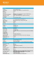 Preview for 3 page of Sony HDR-PJ230 Specifications