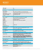 Preview for 4 page of Sony HDR-PJ230 Specifications