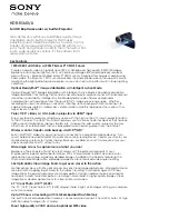 Sony HDR-PJ340/LI Specifications preview