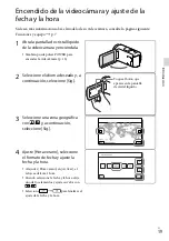 Preview for 19 page of Sony HDR-PJ430V (Spanish) Manual De Instrucciones