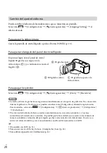 Preview for 20 page of Sony HDR-PJ430V (Spanish) Manual De Instrucciones