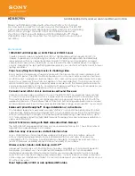 Preview for 1 page of Sony HDR-PJ790V Specifications