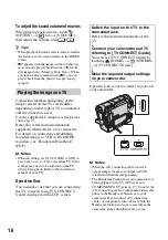 Preview for 16 page of Sony HDR-SR5/C Operating Manual