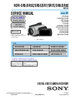 Sony HDR-SR5/C Service Manual preview