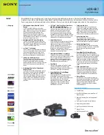 Sony HDR-SR7 Specifications preview